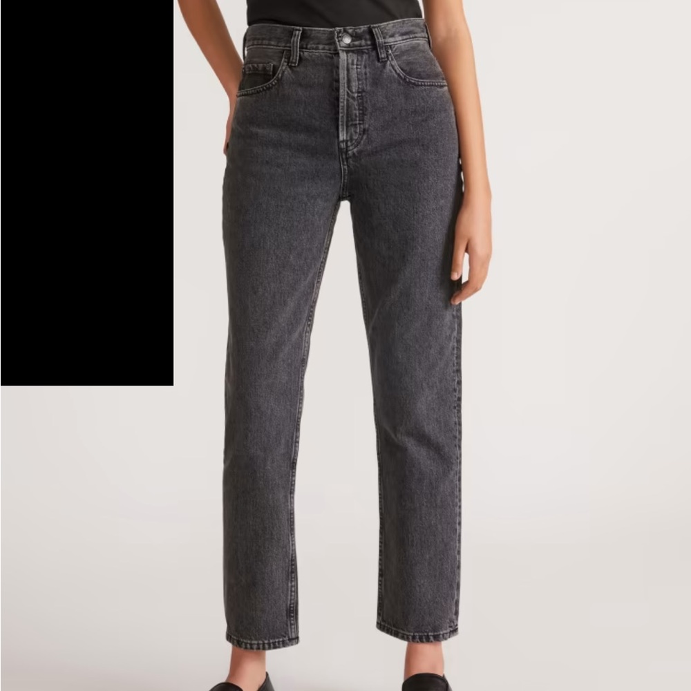Black straight fit jeans